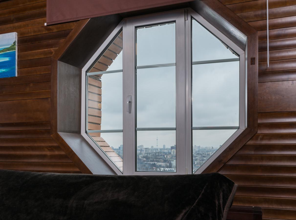 The Sky Loft Apartment Kiev Bagian luar foto
